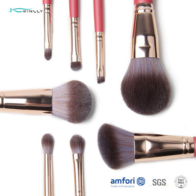 8pcs olive en aluminium Rose Gold Makeup Brush Set