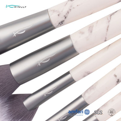 Brosse de lecture cosmétique en aluminium de maquillage de l'olive ISO9001 9pcs