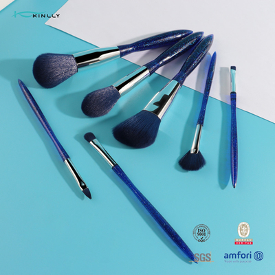 la brosse de lecture de luxe du maquillage 7pcs adaptée aux besoins du client pour rougissent crayon correcteur de fard à paupières