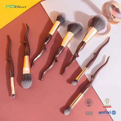 Adapté aux besoins du client Kit Vegan Eyeshadow Foundation Cosmetics de brosse de maquillage d'OEM 7pcs brosse de lecture