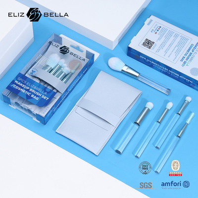 Des pinceaux de maquillage facial personnalisés avec 100% de ferrule en aluminium pour cheveux synthétiques