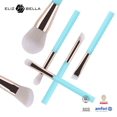 6pcs OEM maquillage brosses pour les yeux pour les soins de beauté, cruelle libre de maquillage pour cheveux synthétiques Kit