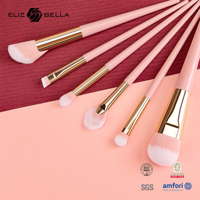 Personnalisation Des pinceaux de maquillage de conception OEM avec ferrule d'aluminium brillant