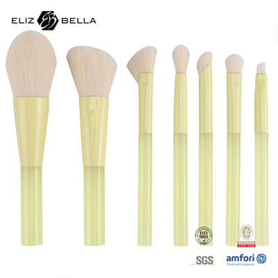 Personnalisation Des pinceaux de maquillage de conception OEM avec ferrule d'aluminium brillant