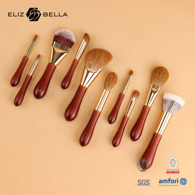 OEM / ODM Conception spéciale de poignée courte,Brosses de maquillage avec cheveux synthétiques,Etiquette privée/conception de logo Bienvenue