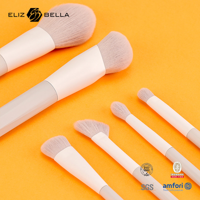 7 pinceaux de maquillage avec poils synthétiques et poignée en plastique Ferrule en aluminium, commandes OEM bienvenue