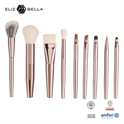 Des pinceaux de maquillage essentiels avec poignée personnalisée Cheveux synthétiques