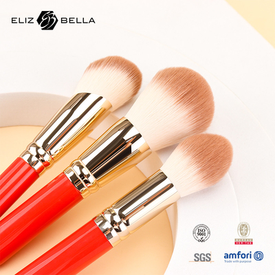 3pcs Manche en bois Essentiel ensemble de pinceau cosmétique outils de maquillage synthétique OEM ODM
