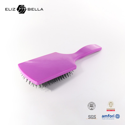 Logo personnalisé, pinceau de démêlage ventilé avec peigne de massage et conception en ondes incurvées pour la maison