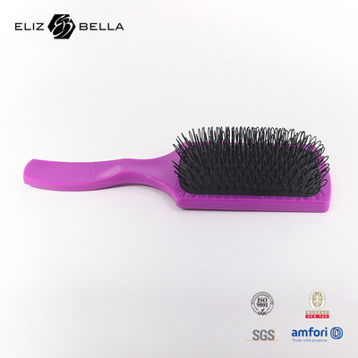 Logo personnalisé, pinceau de démêlage ventilé avec peigne de massage et conception en ondes incurvées pour la maison