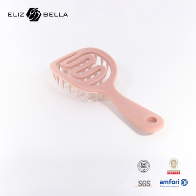 Cheveux lisses Pas de nœud Crâne Massage Brosse à cheveux Portable Dry et humide Double usage Champagne Brosse