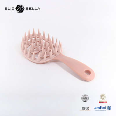 Cheveux lisses Pas de nœud Crâne Massage Brosse à cheveux Portable Dry et humide Double usage Champagne Brosse