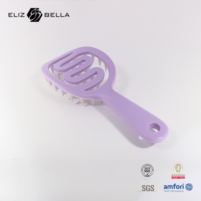 Cheveux lisses Pas de nœud Crâne Massage Brosse à cheveux Portable Dry et humide Double usage Champagne Brosse