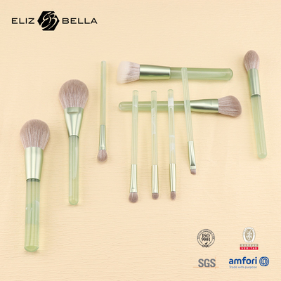 Ensemble de pinceaux de maquillage quotidien pour les amateurs de maquillage,Plastique manche ensemble de pinceau cosmétique