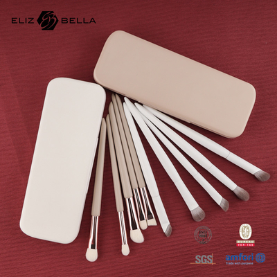 Mini ensemble de pinceaux de maquillage pour les voyages 5PCS pinceaux cosmétiques végétaliens et sans cruauté pour le visage et les yeux