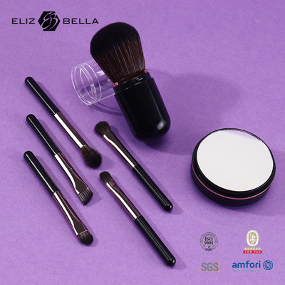 Mini kit de pinceau de maquillage en déplacement Compact pour valise ou sac Hypoallergénique et convivial pour les voyages