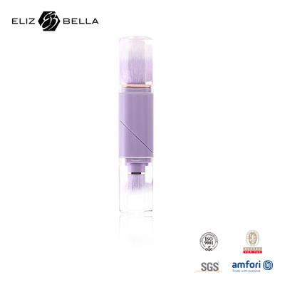 2 en 1 conception pinceau rétractable doux durable fabriqué de manière responsable 100% végétalien Nylon pinceau de maquillage pour salon/maison/cadeau