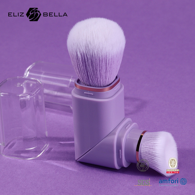 2 en 1 conception pinceau rétractable doux durable fabriqué de manière responsable 100% végétalien Nylon pinceau de maquillage pour salon/maison/cadeau