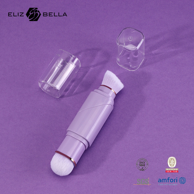 2 en 1 conception pinceau rétractable doux durable fabriqué de manière responsable 100% végétalien Nylon pinceau de maquillage pour salon/maison/cadeau