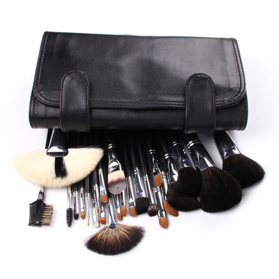 Pinceau de maquillage de voyage plus moelleux et plus hygiénique Idéal pour les retouches en déplacement Cheveux synthétiques Noir/ Couleurs personnalisées