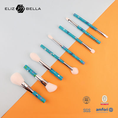 Pinceau de maquillage de voyage plus moelleux et plus hygiénique Idéal pour les retouches en déplacement Cheveux synthétiques Noir/ Couleurs personnalisées