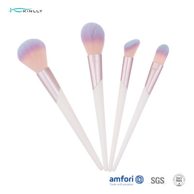 Brosses en plastique taillantes de maquillage d'olive en aluminium
