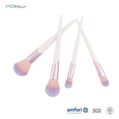 Brosses en plastique taillantes de maquillage d'olive en aluminium