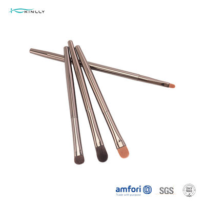 brosses synthétiques de maquillage des cheveux 7pcs avec l'emballage de caisse cosmétique de fer