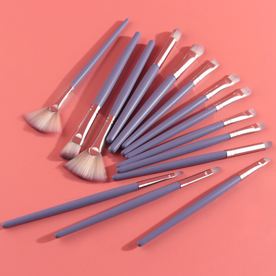 Brosses en aluminium de maquillage de marque de distributeur de brosse de lecture de maquillage de PC de l'olive 15 pour des débutants