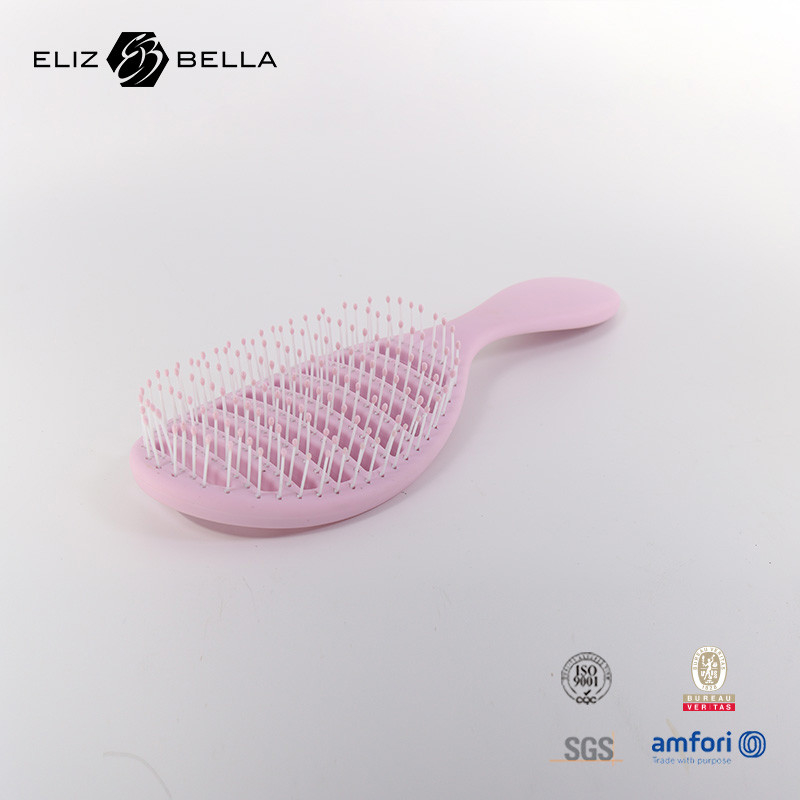Brosses de coiffure de marque privée Peigne commune Couleur personnalisée Brosses douces pour éliminer facilement les enchevêtrements