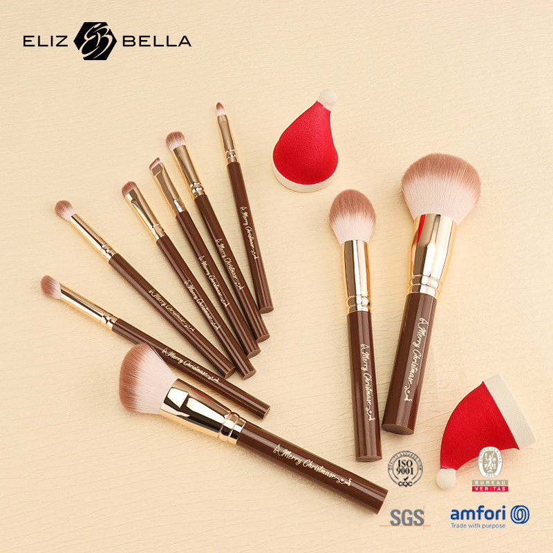 Un ensemble de pinceaux de maquillage de voyage utilisé avec BLUSHER, CONCEALER, crayon de sourcils, Eyeliner, commandes OEM / ODM bienvenue