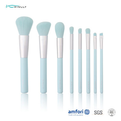 Brosse de lecture en bois de maquillage de marque de distributeur de la poignée BSCI 8pcs