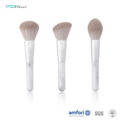 ISO9001 brosse synthétique en aluminium de maquillage de cheveux des olives 3pcs