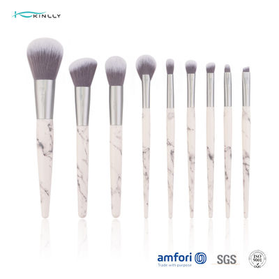Brosse de lecture cosmétique en aluminium de maquillage de l'olive ISO9001 9pcs