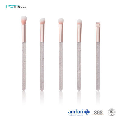 Le maquillage en plastique de l'oeil 5PCS balaye la brosse cosmétique de Vegan synthétique de cheveux