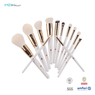 base cosmétique de poudre de brosse de lecture d'olive écologique de l'or 12pcs