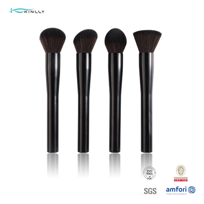 Brosse simple de maquillage de cheveux de synthétique de 100% grande avec le corps en aluminium