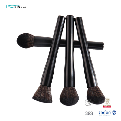 Brosse simple toute de maquillage d'ODM d'OEM dans une olive et poignée en aluminium
