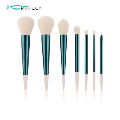 la brosse de lecture de maquillage du voyage 7pcs pour la poudre rougissent fard à paupières de crayon correcteur
